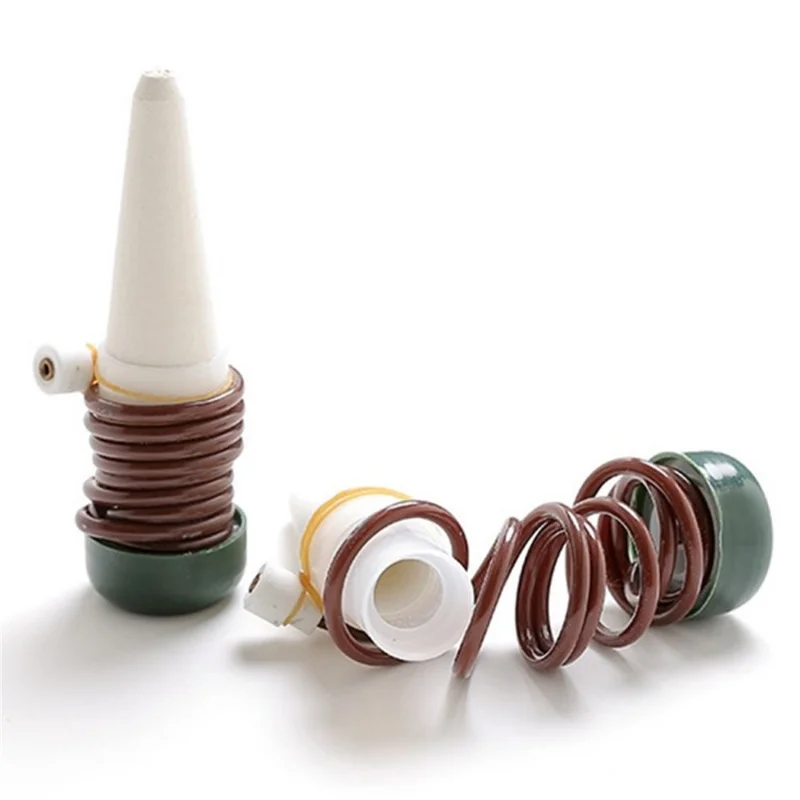10 pots de fleurs en PP + céramique avec système d'irrigation goutte-à-goutte automatique pour bonsaï