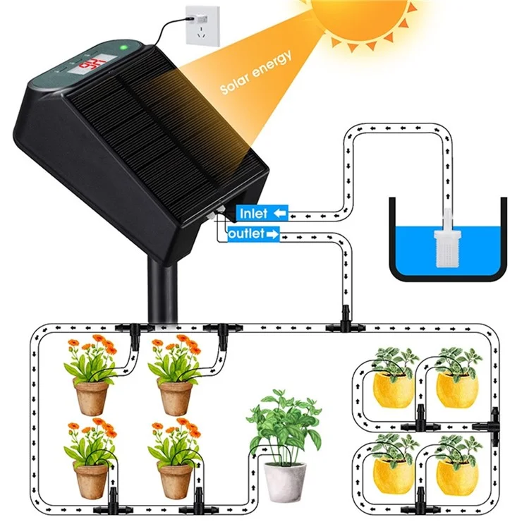 SW15 Smart Automatic Solar Timer Garden Wireless Control Watering Device Set