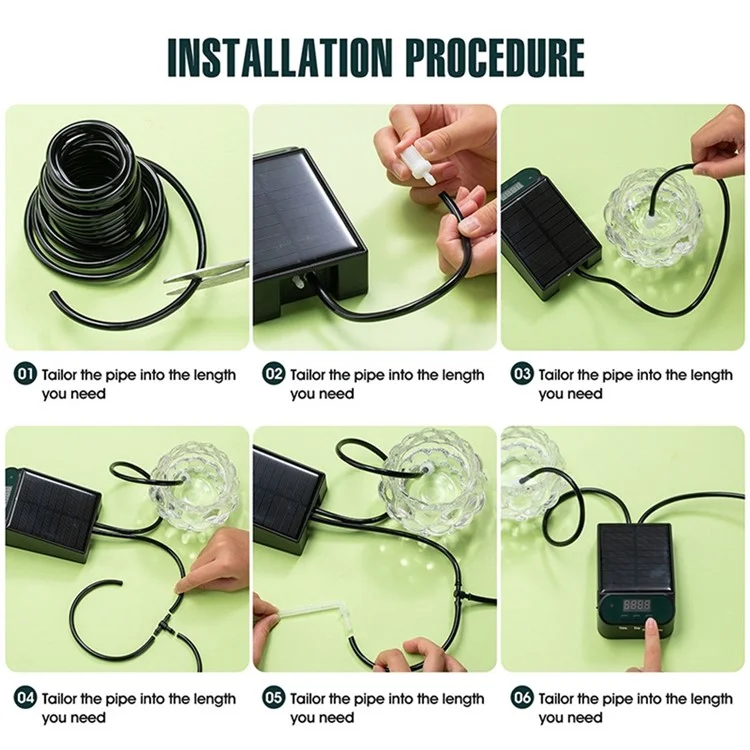 SW15 Smart Automatic Solar Timer Garden Wireless Control Watering Device Set