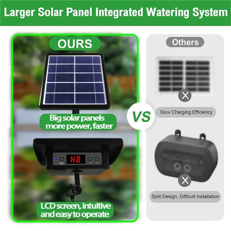 Dispositivo di irrigazione automatica solare per piante da esterno SD15 con timer