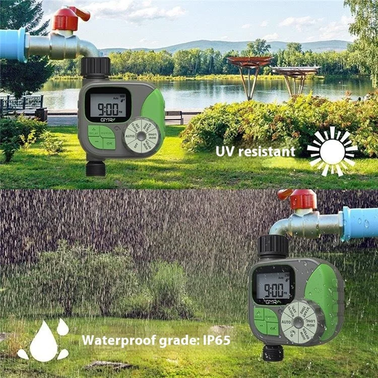 FL006 LCD Display Outdoor Garden Automatic Water Timer Programmable Irrigation System for Lawn Plants