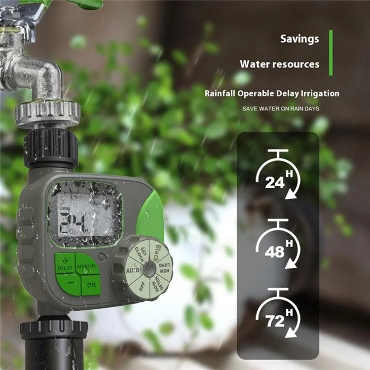 FL006 LCD Display Outdoor Garden Automatic Water Timer Programmable Irrigation System for Lawn Plants