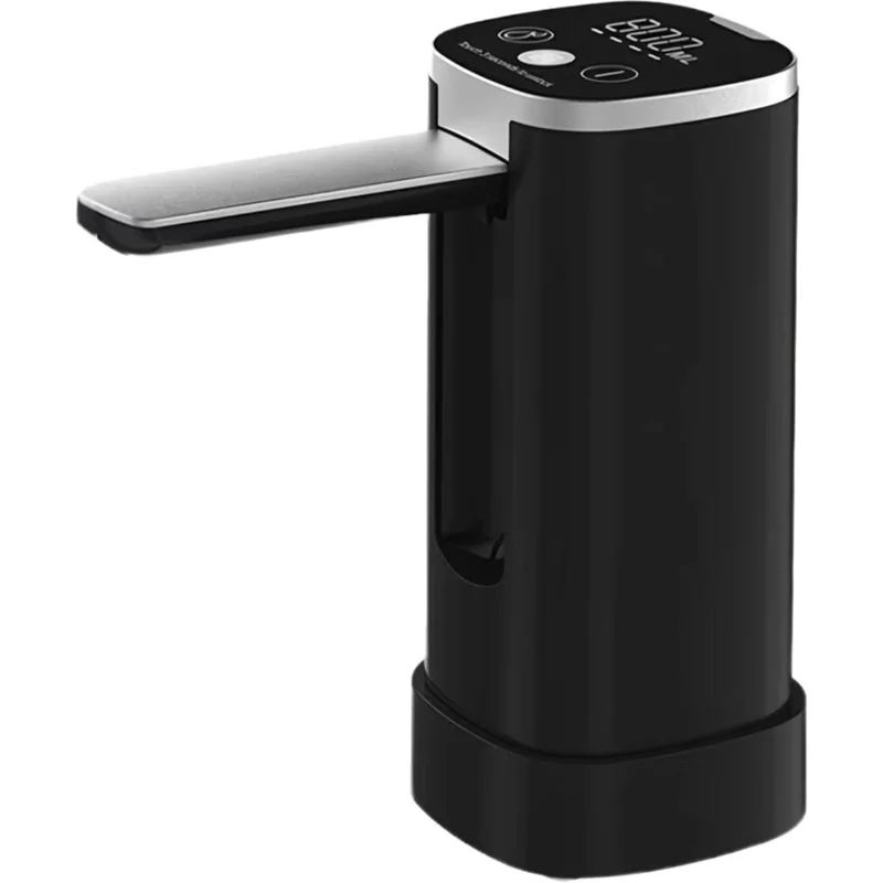 AP127T Bomba Elétrica Automática com Dobragem 1200mAh Dispensador Sem Fios 3 Modos de Bomba de Água para Garrafas de 5-18,9L - Preto