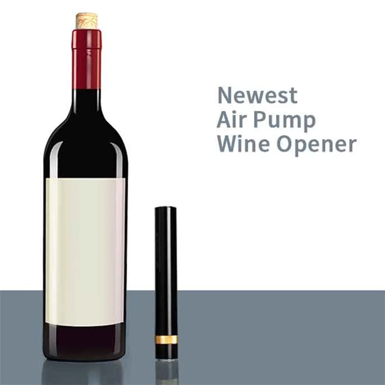 SW-WG24 4Pcs / Set Wine Bottle Opener Set Air Pressure Pump Bottle Opener Wine Accessory with Foil Cutter, Wine Pourer and Vacuum Stopper (BPA-Free, NO FDA Certification)