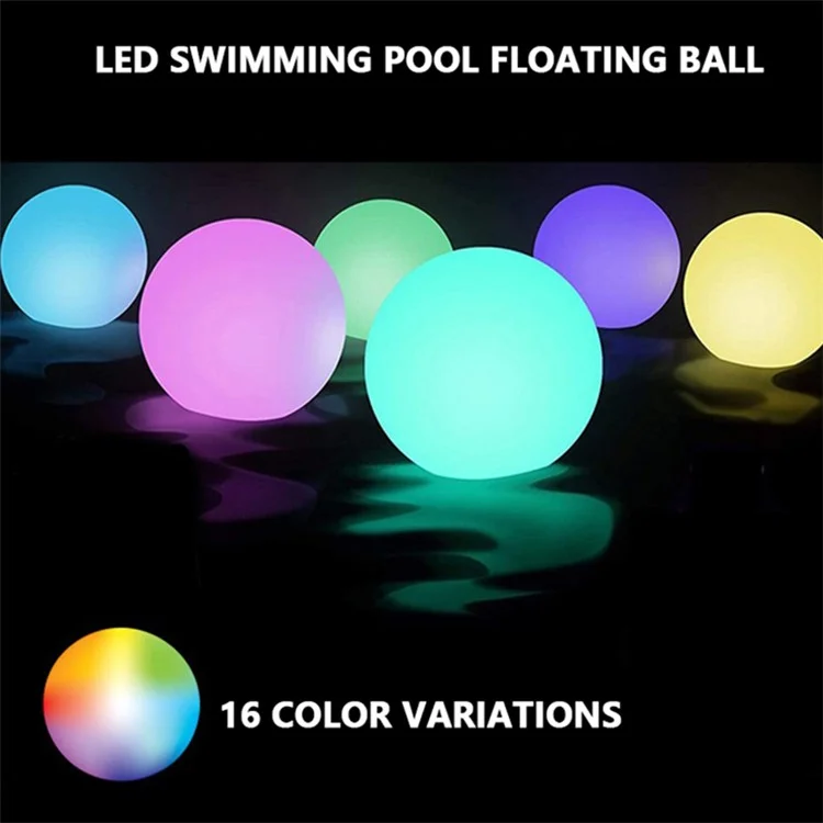 Pool Floating Ball Light Dimming RGBW 16 Colors LED Light for Garden, Yard Decor