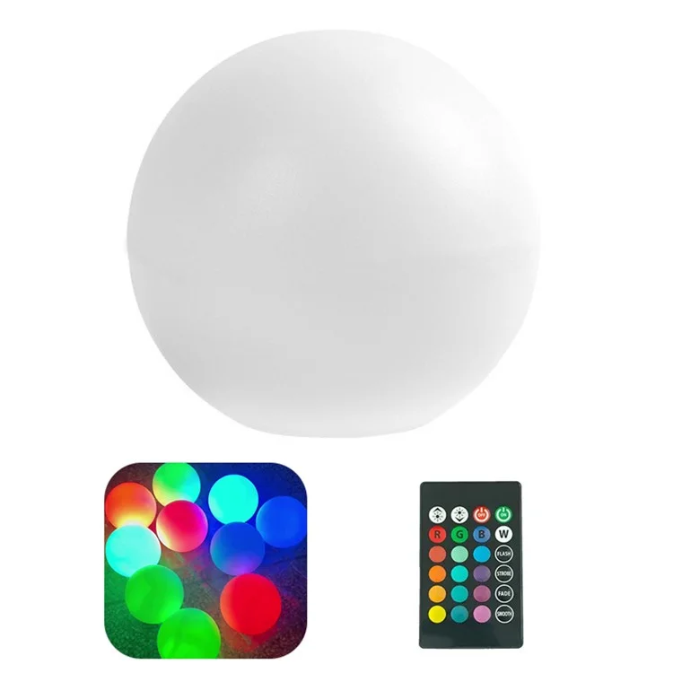 8 Bolas flotantes de piscina Atenuación RGBW 16 colores Bola luminosa LED Jardín Playa Fiesta Lámpara de césped 