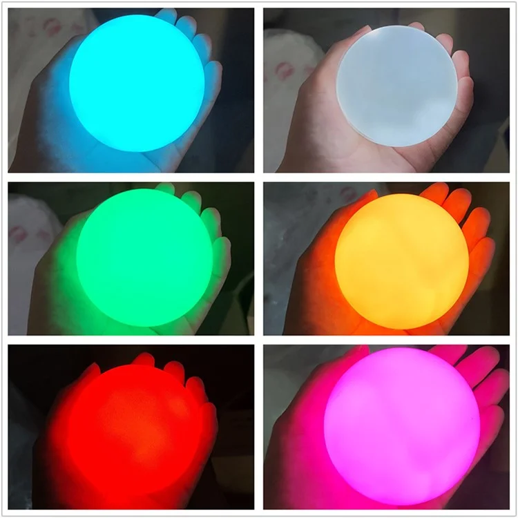 8 Bolas flotantes de piscina Atenuación RGBW 16 colores Bola luminosa LED Jardín Playa Fiesta Lámpara de césped 
