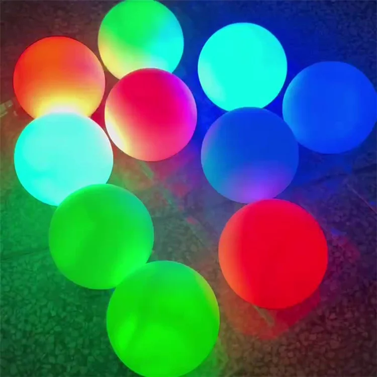 8 Bolas flotantes de piscina Atenuación RGBW 16 colores Bola luminosa LED Jardín Playa Fiesta Lámpara de césped 