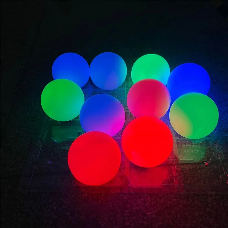 8 Bolas flotantes de piscina Atenuación RGBW 16 colores Bola luminosa LED Jardín Playa Fiesta Lámpara de césped 