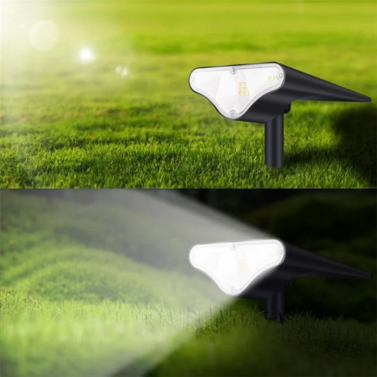 BSV-SL315 Solar Powered Landscape Lighting Garden LED Waterproof Yard Lawn Lamp (White Light)