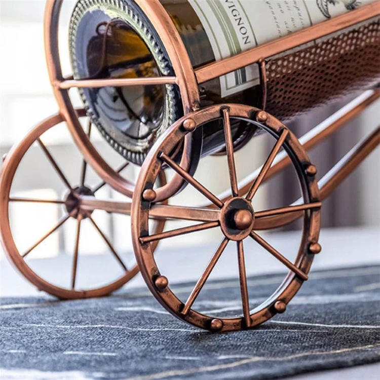 002B034-A55L Iron Wine Holder 5L Wine Rack Bike Shape Tricycle Art Home Decoration