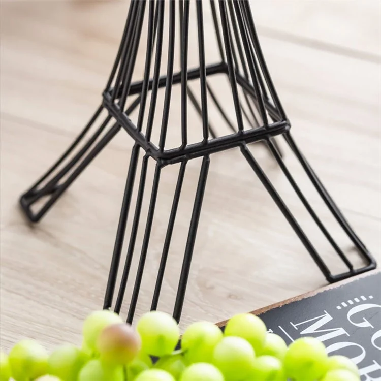 002C038 6 Glass Cup Rack Tower-Shaped Wine Glass Holder Display for Home - Black