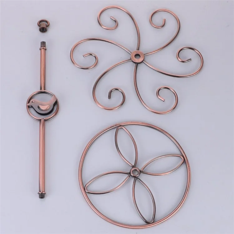 002C034 Countertop Wine Glass Holder with Bird Decor 6-Hook Freestanding Stemware Storage Rack - Bronze