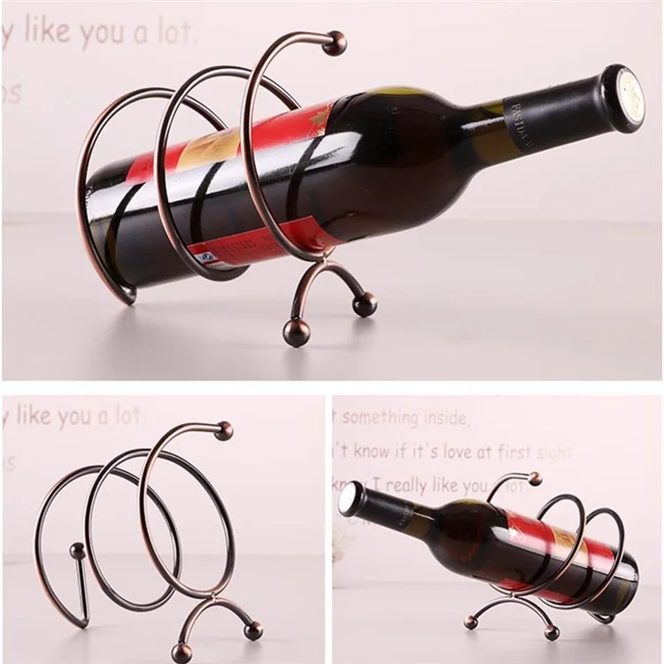 002B018 European Style Iron Wine Rack Stand, Wine Bottle Holder for Home, Office, Wine Cabinet