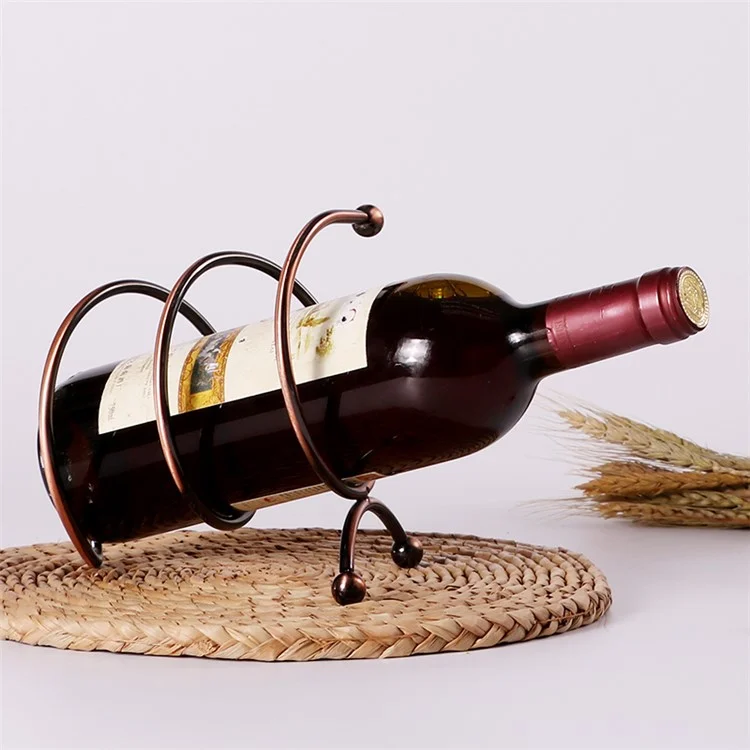 002B018 European Style Iron Wine Rack Stand, Wine Bottle Holder for Home, Office, Wine Cabinet