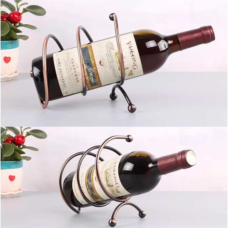 002B018 European Style Iron Wine Rack Stand, Wine Bottle Holder for Home, Office, Wine Cabinet