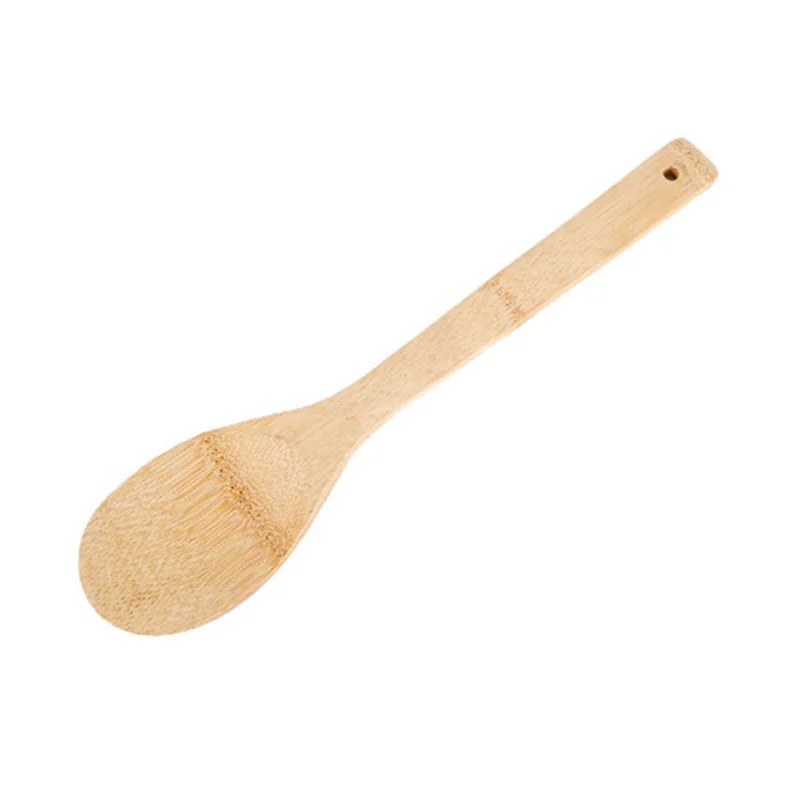 4Pcs Bamboo Cooking Utensil with Storage Container Kitchen Tools Set (BPA Free, No FDA)