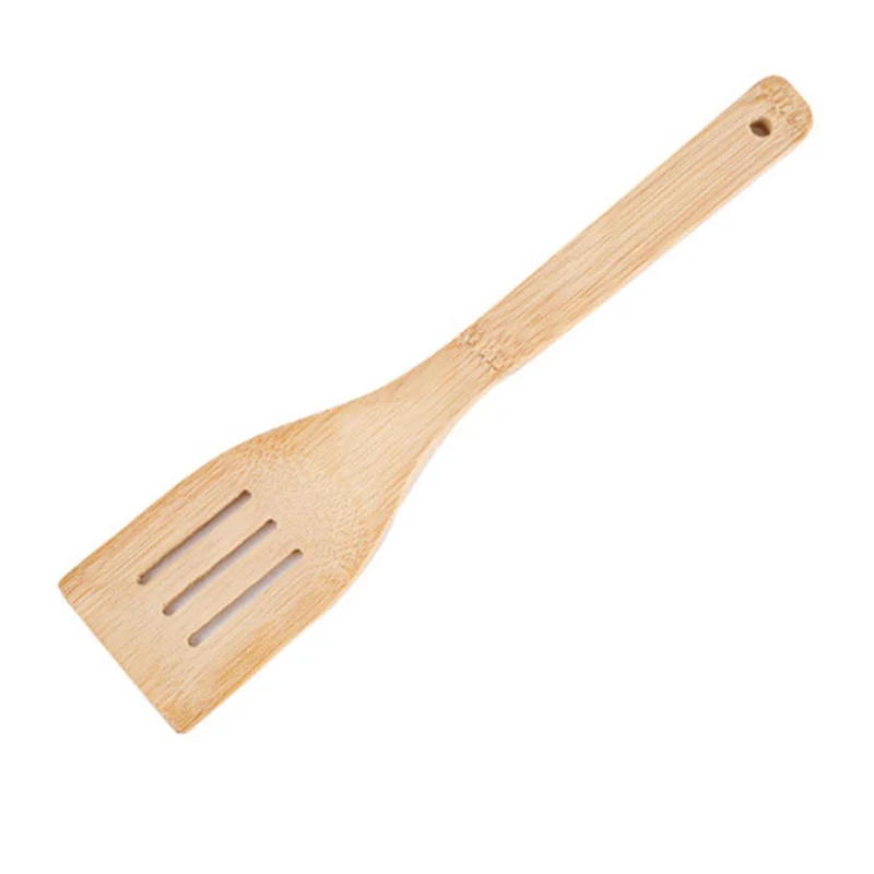 4Pcs Bamboo Cooking Utensil with Storage Container Kitchen Tools Set (BPA Free, No FDA)