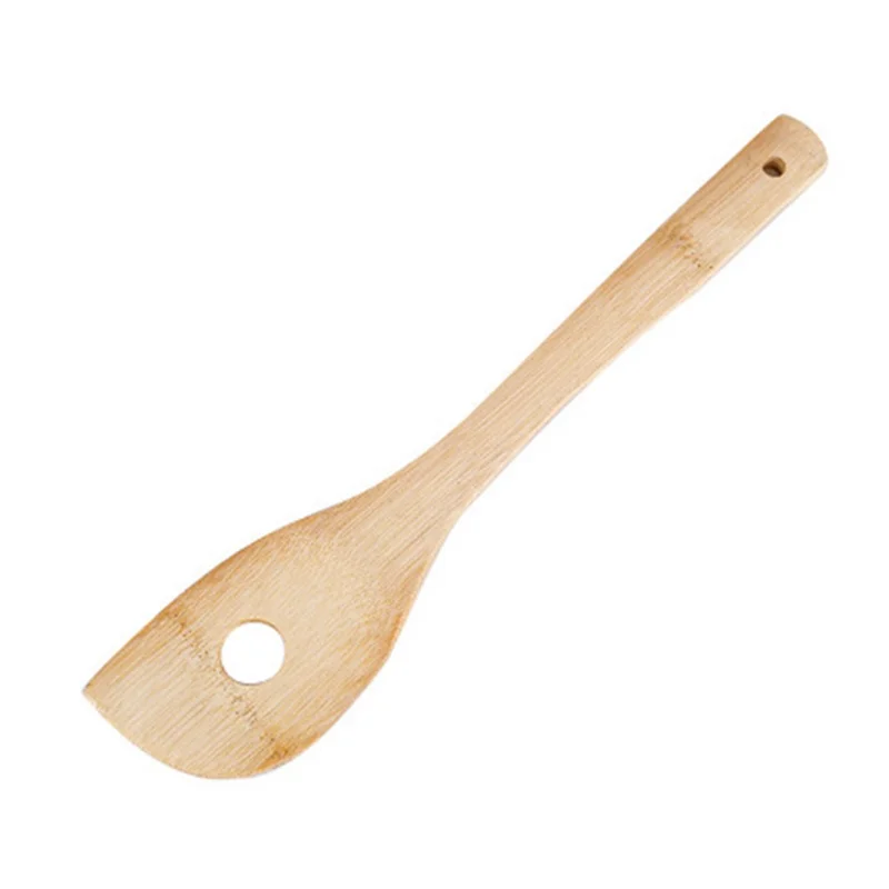 4Pcs Bamboo Cooking Utensil with Storage Container Kitchen Tools Set (BPA Free, No FDA)