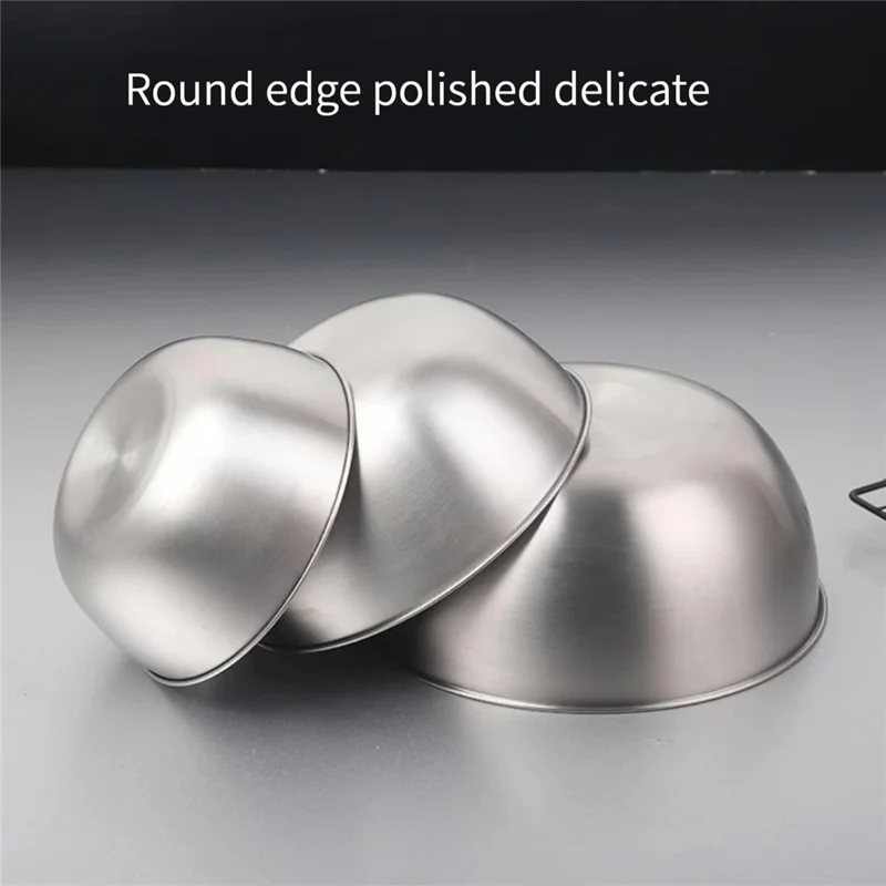 17cm+19cm+26cm 3 Pezzi Ciotola per Insalata in Acciaio Inossidabile 304 Ciotola da Miscelazione con Indicatori di Misurazione per Cucina / Cottura (No FDA)