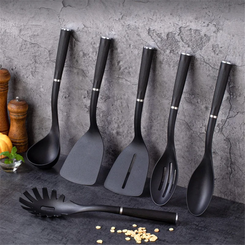 6-Piece Nylon Cooking Utensil Set Heat-Resistant Kitchen Tools (No FDA, BPA-Free)