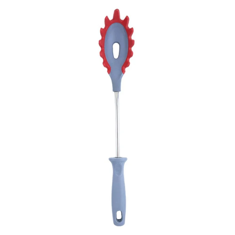 1-Piece Silicone Kitchen Utensil Cooking Tool with PP Handle (No FDA, BPA-Free) - Pasta Fork