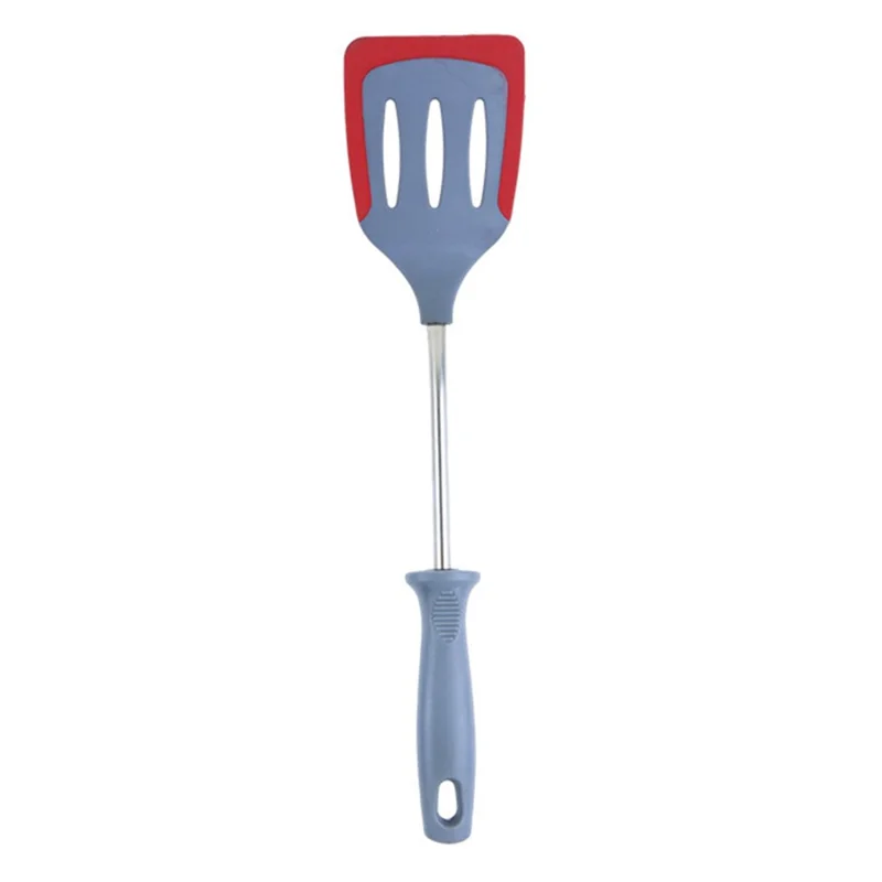 1-Piece Silicone Kitchen Utensil Cooking Tool with PP Handle (No FDA, BPA-Free) - Slotted Turner