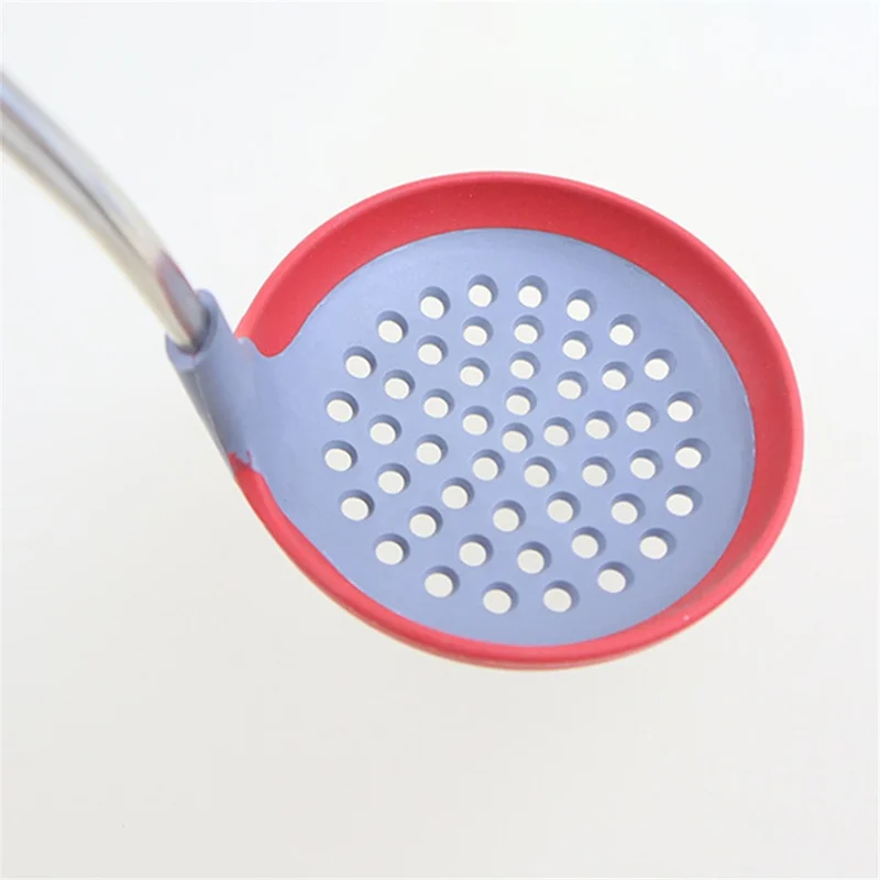 1-Piece Silicone Kitchen Utensil Cooking Tool with PP Handle (No FDA, BPA-Free) - Slotted Turner