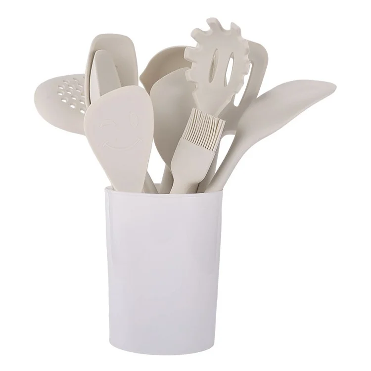 Set da 13 pezzi di utensili da cucina in silicone Spatola Spazzola Set di posate (Senza BPA, No FDA)