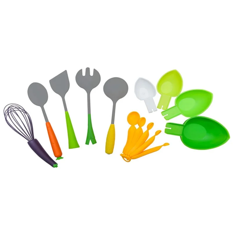 1 Set Nylon+PP+TPR Kinderspielküche Kochgeschirr-Set Kochspielzeug (BPA-frei, Kein FDA)