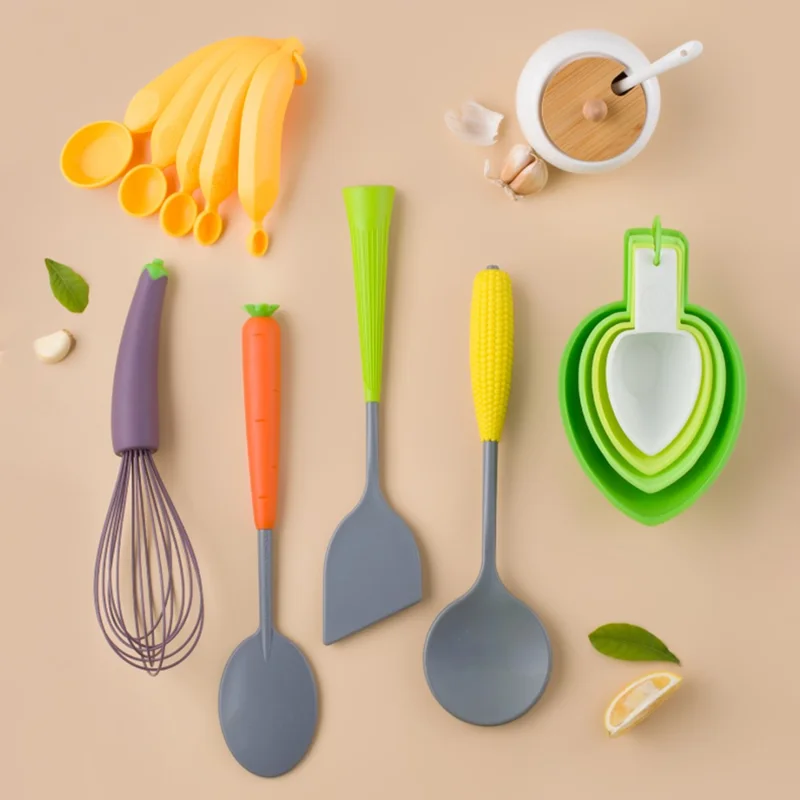 1 Set Nylon+PP+TPR Kinderspielküche Kochgeschirr-Set Kochspielzeug (BPA-frei, Kein FDA)