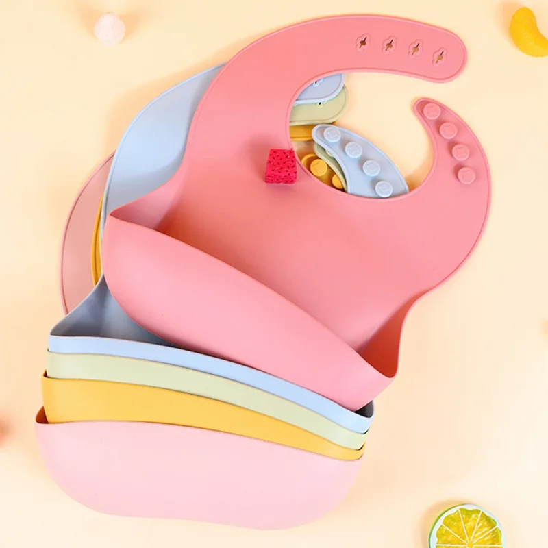 ZP0121 7Pcs Silicone Baby Feeding Set Toddler Self Feeding Dish Set (BPA Free / FDA Certificated) - Light Pink