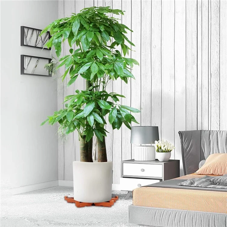 12 pièces de support de pot de fleurs de jardinage en PP avec ventilation - Orange L