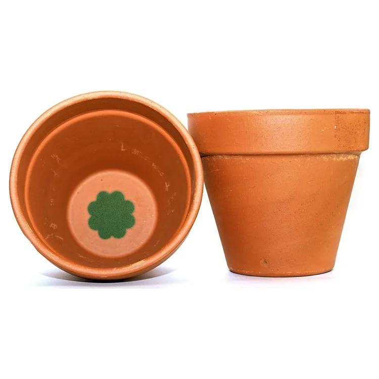 20Pcs Flower Pot Inner Bottom Mat Prevent Soil Leakage Flower Shape Plant Pot Bottom Hole Pad - Blue