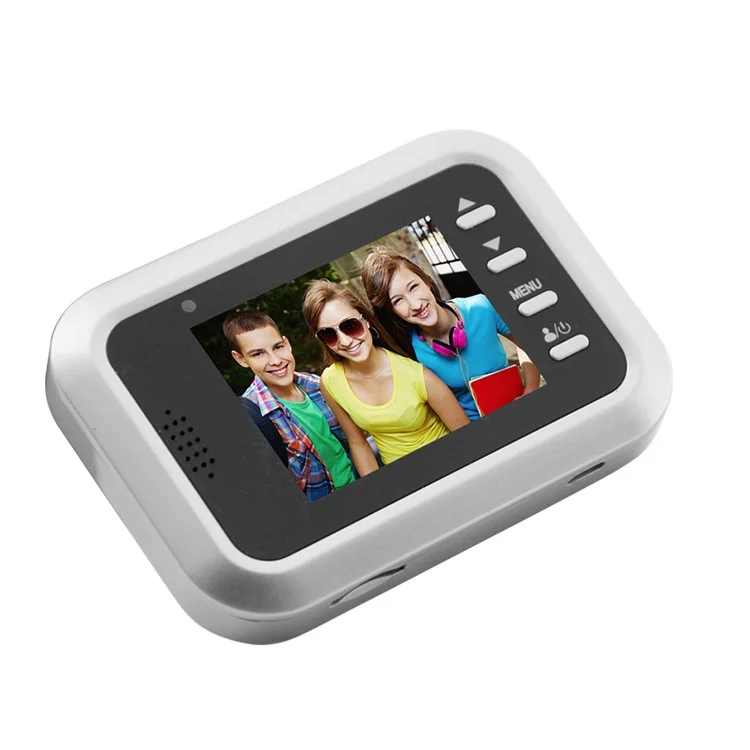 2.4-inch TFT Door Digital Peephole Doorbell Monitor Night Vision - Silver