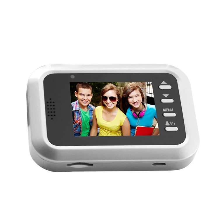 2.4-inch TFT Door Digital Peephole Doorbell Monitor Night Vision - Silver