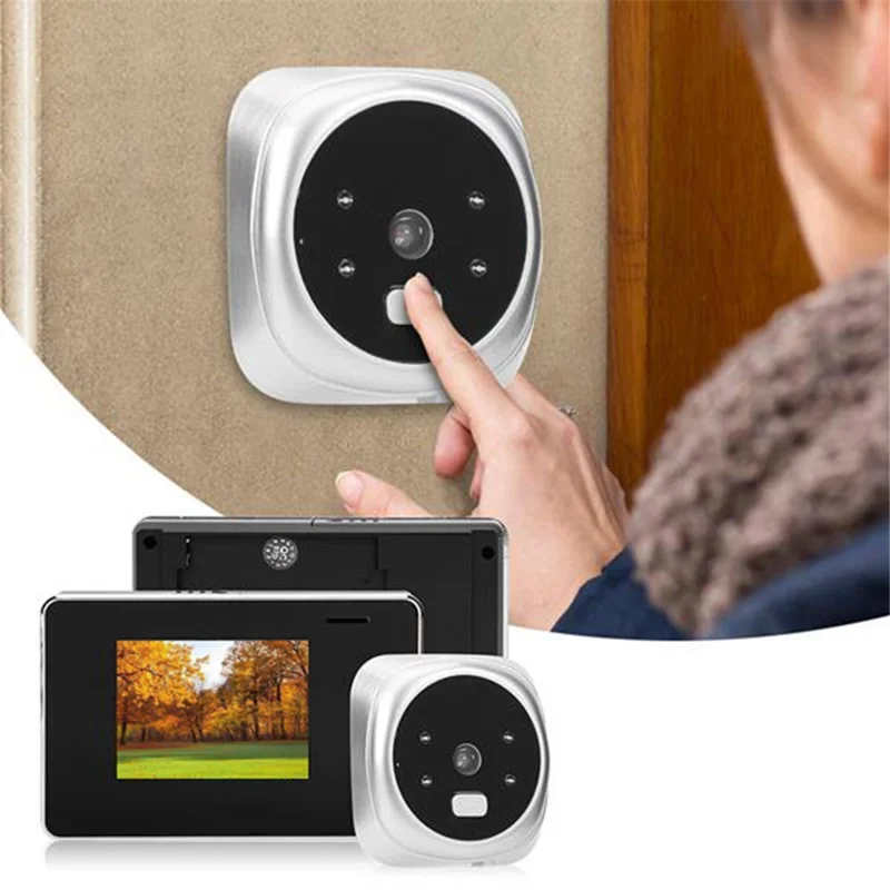 2.8-inch LCD Display Video Doorbell Peephole Security Camera for Smart Home Alarm System