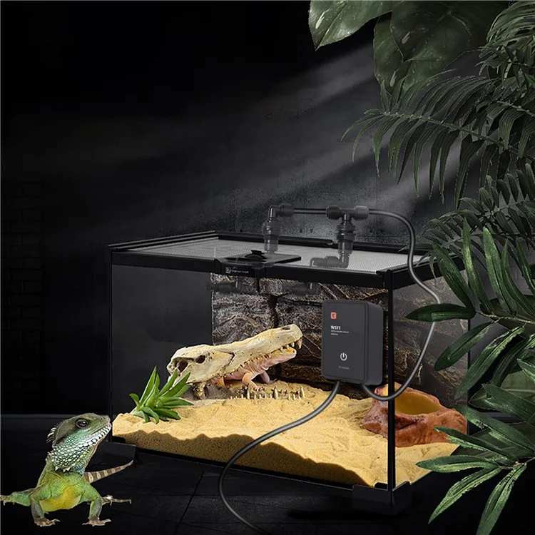 Tuya WiFi Smart Reptile Fogger Terrariums Humidifier Timer Automatic Mist Rainforest Spray System Kit - US Plug
