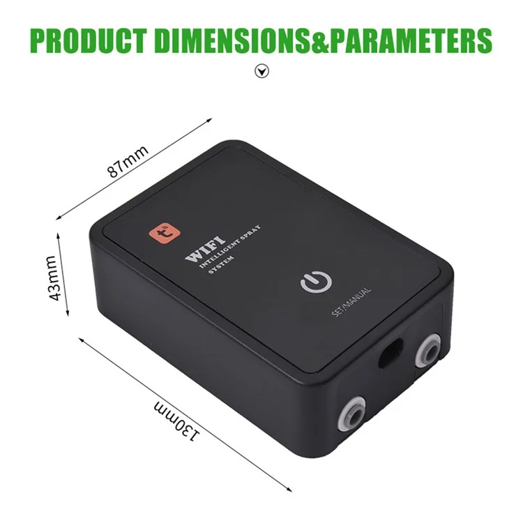 Tuya WiFi Smart Reptile Fogger Terrariums Humidifier Timer Automatic Mist Rainforest Spray System Kit - US Plug