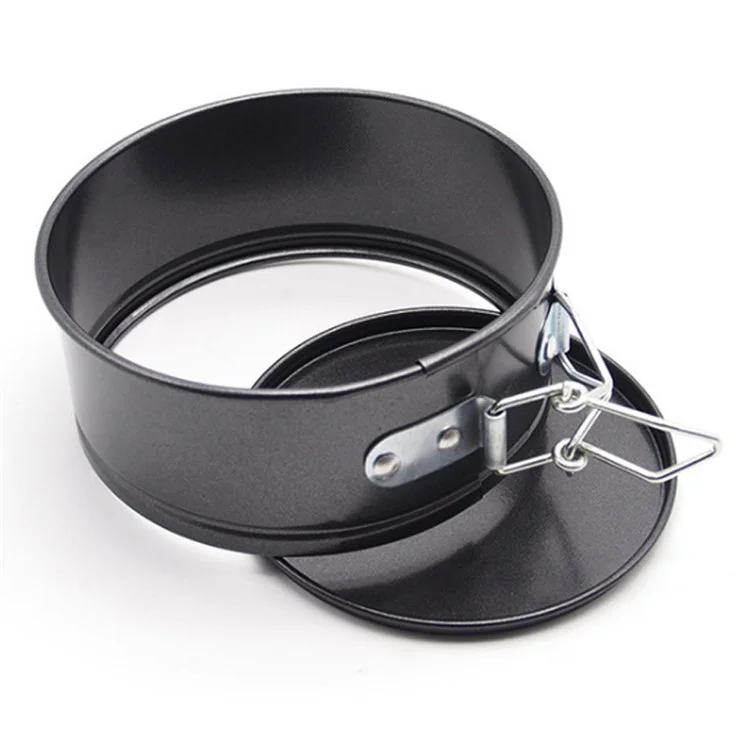 KP017 3Pcs/Set Round 4/7/9 inch Cake Mold Non-stick High Carbon Steel Kitchen Baking Mold with Removable Bottom (BPA Free, no FDA Certificate)