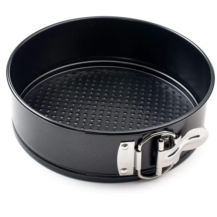 KP017 3Pcs/Set Round 4/7/9 inch Cake Mold Non-stick High Carbon Steel Kitchen Baking Mold with Removable Bottom (BPA Free, no FDA Certificate)