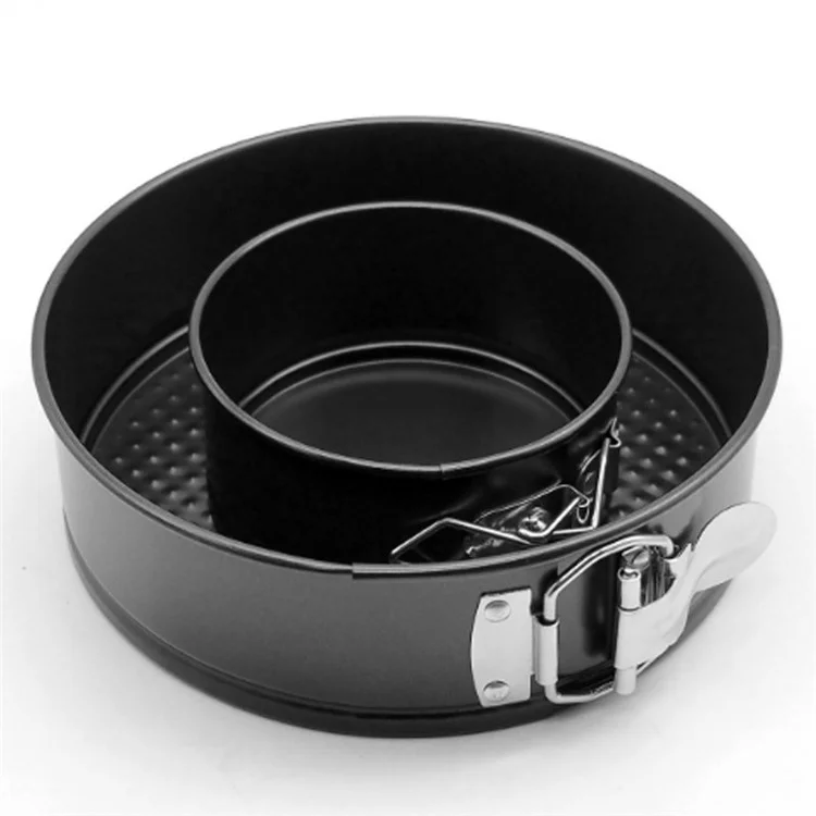 KP017 3Pcs/Set Round 4/7/9 inch Cake Mold Non-stick High Carbon Steel Kitchen Baking Mold with Removable Bottom (BPA Free, no FDA Certificate)