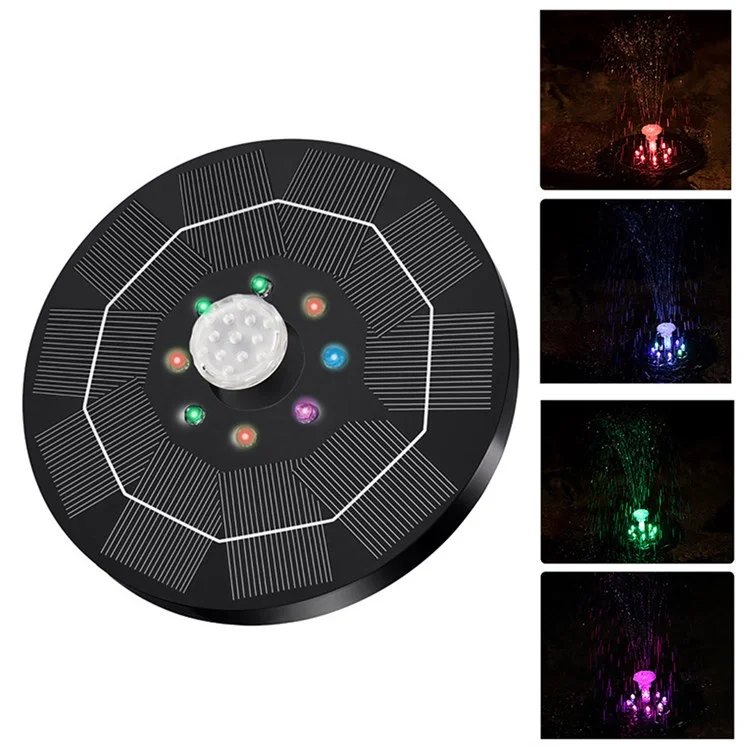 MEIERDE SF059 Fonte Solar ao ar Livre 3W Power Garden Garden Fountain Landscape Creative Fountain Flutuante Com Luzes LED