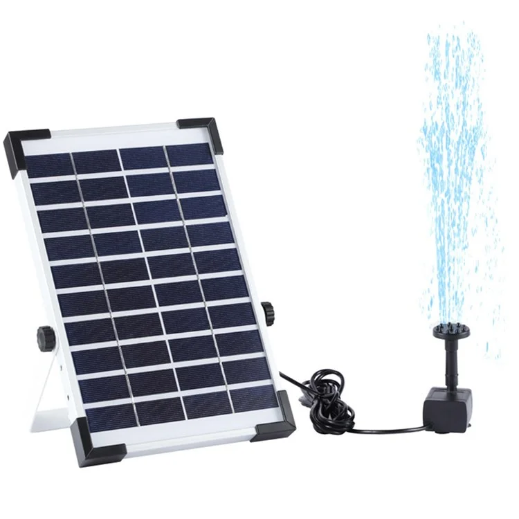 Meierde SF030 5W Stand Solar Fountain Piscine Extérieure Piscine Eaute Fonctionnement Mini Fountain Solar Pannel Équipement de Bain Pour la Décoration du Jardin