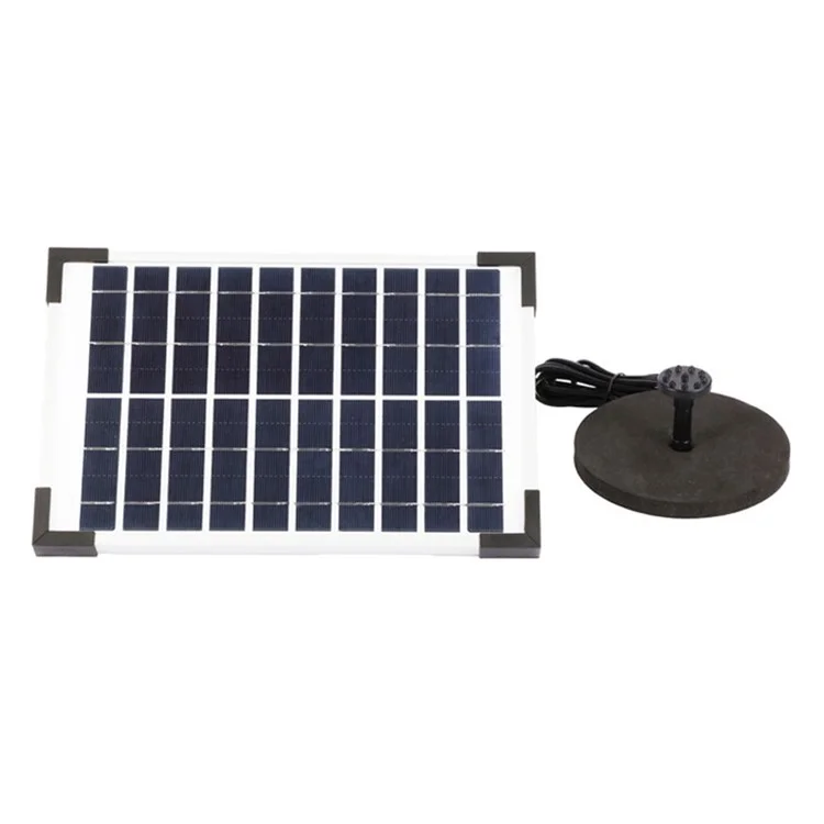 Meierde SF030 5W Stand Solar Fountain Piscine Extérieure Piscine Eaute Fonctionnement Mini Fountain Solar Pannel Équipement de Bain Pour la Décoration du Jardin