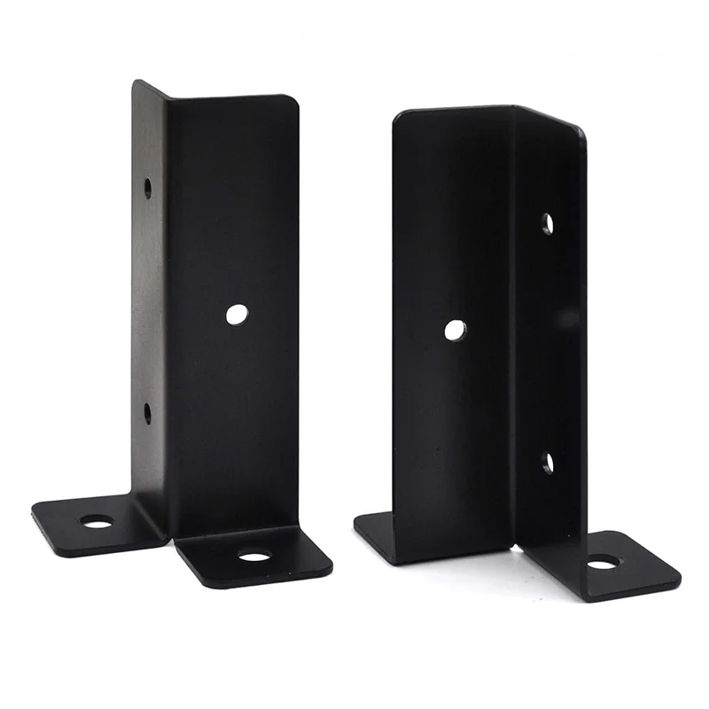 4 Peças Kit de Suporte para Gazebo Estrutura de Madeira com Conector de Base de Canto Viga Pergolado Âncora de Poste de Cerca