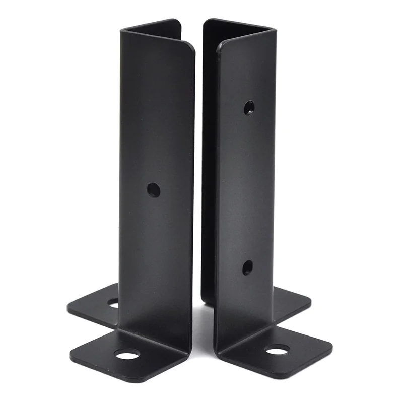 4 Peças Kit de Suporte para Gazebo Estrutura de Madeira com Conector de Base de Canto Viga Pergolado Âncora de Poste de Cerca