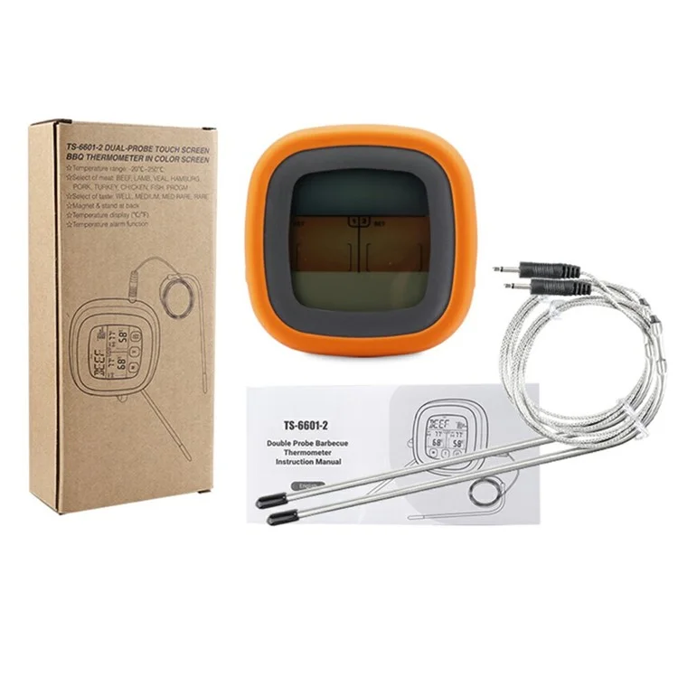Thermomètre double sonde BBQ TS-6601-2 pour cuisine, barbecue, température de la viande