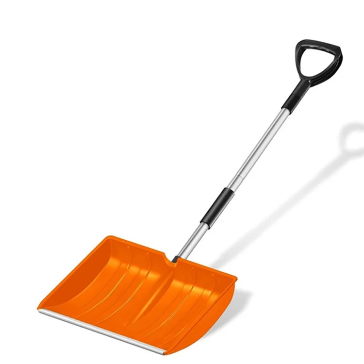 CY-SL04 Detachable PC Snow Shovel with Metal Handle for Garden and Outdoor - Orange
