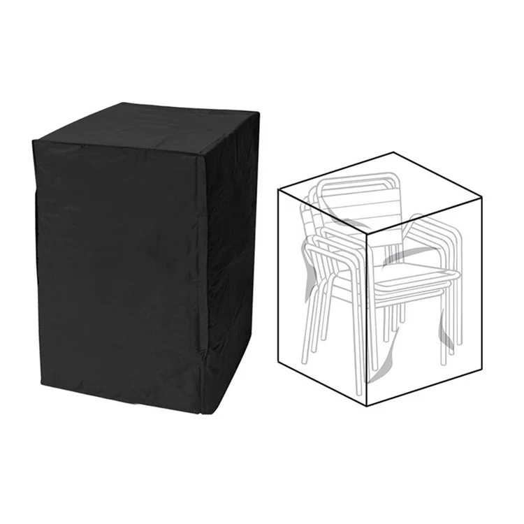 68x68x72cm Waterproof 210D Oxford Cloth Patio Chair Cover Outdoor Balcony Garden Furniture Protection - Black